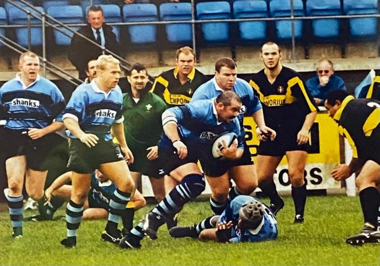Big Al - on the charge for The Otters